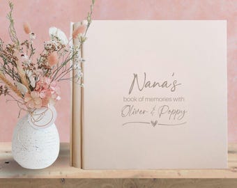 Mother's Day gift for Nanny, Grandmother Grandma, Nana, Personalized photo frame for grandparents, Custom Gift For for Mum Faux Leather