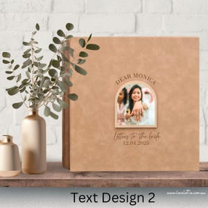 Custom Letters to the Bride Scrapbook, Hen Do Scrapbook, Faux Leather Bridal Shower Album Gifts, Wedding Keepsake