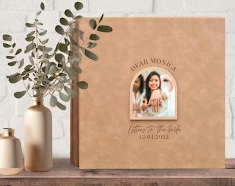 Custom Letters to the Bride Scrapbook, Hen Do Scrapbook, Faux Leather Bridal Shower Album Gifts, Wedding Keepsake