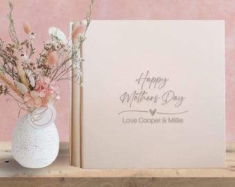 Mother's Day Scrapbook Photo Album Gift for Mum or Faux Leather Photo Album Grandma, Personalized Gift for Mother, Gift for Her
