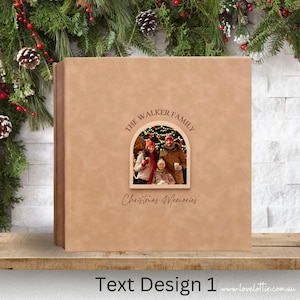 Christmas Photo Album Holiday Scrapbook Gifts for Her Christmas Family Photo Album Personalized Holiday Photo Album
