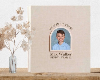 Pre K to Graduation School Picture Frame Album, School Years Photo Album Frame, Personalised Grade School Photo Album, Senior Picture Gift