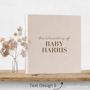 Personalisiertes Baby-Geschenk Fotoalbum - Baby-Dusche-Geschenk - Geschenk für Jungen oder Geschenk für Babys - Neugeborene Baby-Geschenk Baby-Andenken - Geschenk für die neue Mutter