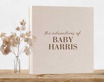 Personalised Baby Gift Photo Album - Baby Shower Gift - Baby Boy Gift or Baby Girl Gift - Newborn Baby Gift Baby Keepsake  - New Mum Gift