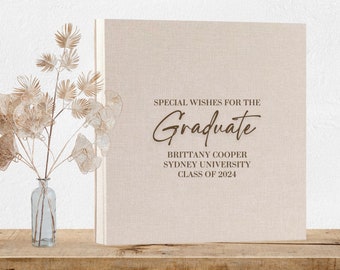 Libro de visitas de la fiesta de graduación, Universidad de posgrado de la escuela secundaria, Felicitaciones de posgrado, Álbum de fotos de posgrado, Regalos de graduación para ella, Álbum autoadhesivo