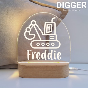 Personalised Night Light Baby Gift - Christmas Gift - Custom Name Nursery Decor Light - 1st Birthday Gift -  Baby boy gift - Baby Girl Gift