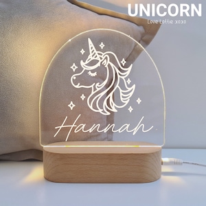 Personalised Night Light Baby Gift - Christmas Gift - Custom Name Nursery Decor Light - 1st Birthday Gift -  Baby boy gift - Baby Girl Gift