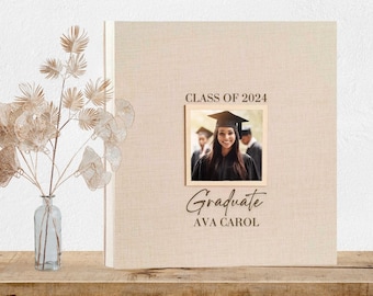 Libro de visitas de la fiesta de graduación 2024, Universidad de posgrado de la escuela secundaria, Felicitaciones de posgrado, Álbum de fotos de posgrado, Regalos de graduación para ella, Álbum autoadhesivo