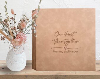 Mother's Day Scrapbook Photo Album Gift for Mum or Faux Leather Photo Album Grandma, Personalized Gift for Mother, Gift for Her