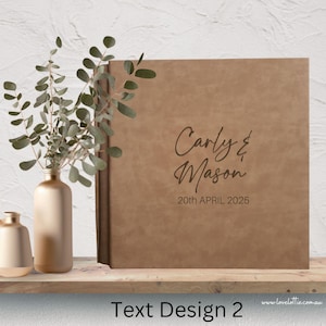 Personalised Guest Book or Photo album, Custom Wedding Reception Guestbook, Signing Book, Engagement Party Photo Book, Polaroid Photo album