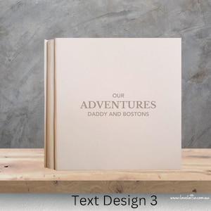 Regalo personalizado para el día del padre, aventuras con papá, regalos personalizados para papá, regalo de hija, álbum de recortes para papá, regalo para el día del padre