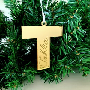 Personalised Name Bauble Decoration Hanging Christmas Tree Ornament - Custom Name Gift - Round
