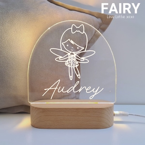 Personalised Night Light Baby Gift - Christmas Gift - Custom Name Nursery Decor Light - 1st Birthday Gift -  Baby boy gift - Baby Girl Gift