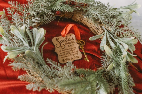 Personalised Magical Santa Key - Christmas Decoration Tradition