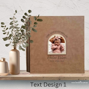 Personalised Baby Photo Album, Baby Girl Gift for New Parent, Childhood Memory Book from Birth to 18 Years, Baby Boy Keepsake Album