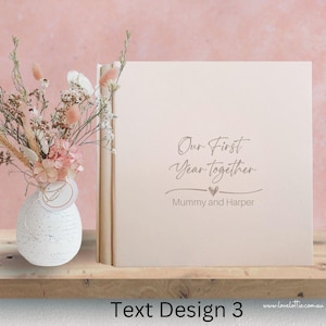 Personalised First Mother's Day Photo Album - Mother's Day Scrapbook Gift From Daughter - Faux Leather Gift for Mum - 1st Mother's Day