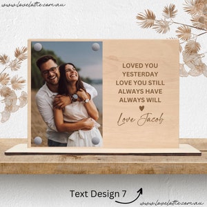 Personalisiertes Foto Geschenk, Valentinstag Geschenk Fotorahmen, maßgeschneiderte Paar Geschenk, Freund Geschenk, Freundin Geschenk Jahrestag Geschenk