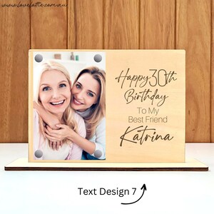Sister Gifts, Sister Birthday, Birthday Gifts from Sister, 18th 21st 30th Birthday Gift, Unique Gifts, Custom Best Friend Photo Frame Gift