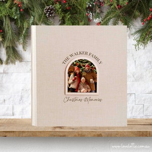 Álbum de fotos de Natal | Armazenamento de fotos do Papai Noel | Álbum de recortes de Natal | Presentes para ela | Álbum de fotos de família de Natal | Fotos personalizadas de Natal