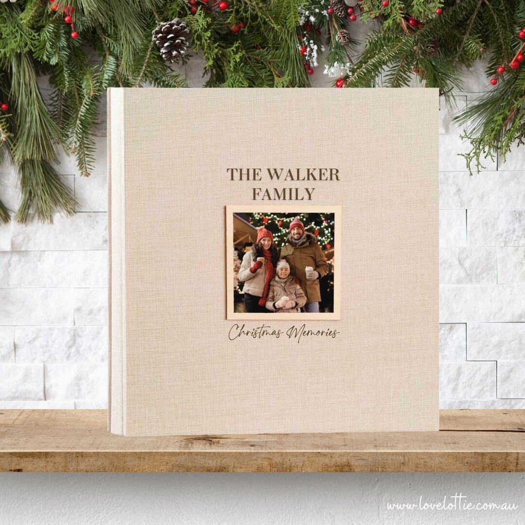 Family Christmas Photo Album Holiday, Santa Photos, Personalised — free download