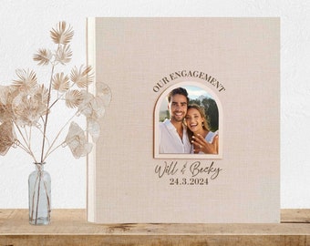 Libro de visitas de boda personalizado, libro de visitas de recepción de boda elegante personalizado, álbum de fotos de tapa dura de compromiso, fotos de boda instax