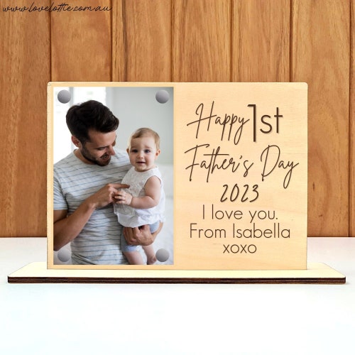 Father's Day Personalised Photo Frame Gift for Poppy Pa Etsy