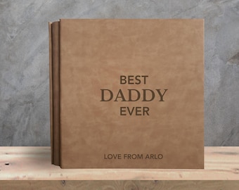 Personalised Memory Book - Father's Day Gift - Keepsake Book - Adventure Book - Scrapbook - Birthday Gift For Him - Grandad Gift