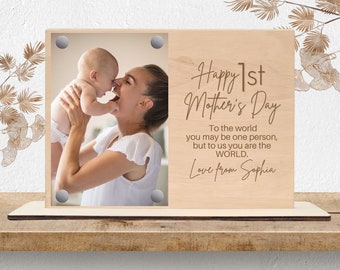 New Mum Personalised Picture Frame, First Mother’s Day, New Mummy Gift, Gift for Wife Photo frame