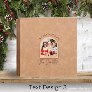 Christmas Photo Album | Santa Photo Storage | Holiday Scrapbook | Gifts for Her | Christmas Family Photo Album | Personalised Holiday Photos