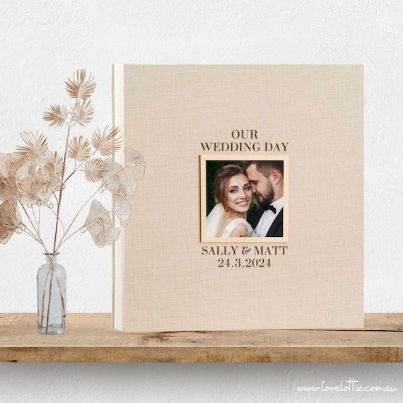 Potricher Album Fotografico 4x6 In Lino Beige | 1000 Foto Con Copertina Rigida E Finestra Personalizzabile