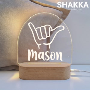Personalised Night Light Baby Gift - Christmas Gift - Custom Name Nursery Decor Light - 1st Birthday Gift -  Baby boy gift - Baby Girl Gift