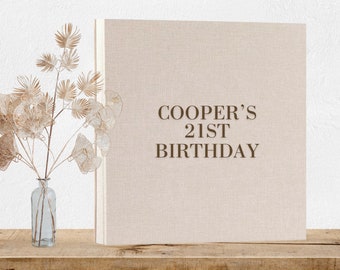 Birthday Photo Album / Personalised Guest Book 21st, 30th, 40th, 50th, 60th, 70th Sign In Book / Photo book / Album / Gift for men and women