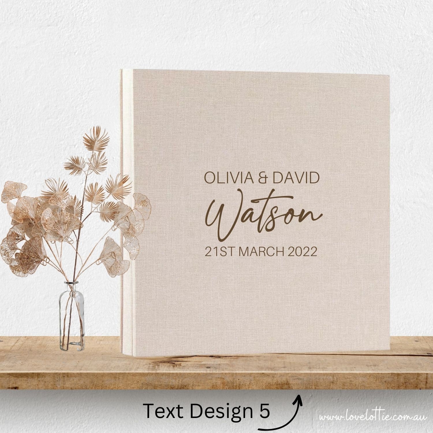 Álbum De Fotos De Boda 5x7 Pulgadas - 120 Fotos, Cubierta De Piel Sintética, Con Banda Elástica, Ideal Para Regalo