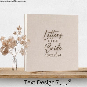 Letters to the Bride Book, Bridal Shower Scrapbook, Hen Party Scrapbook, Bride to be Book, Photo Guest Book, Personalised Bride To Be Gift