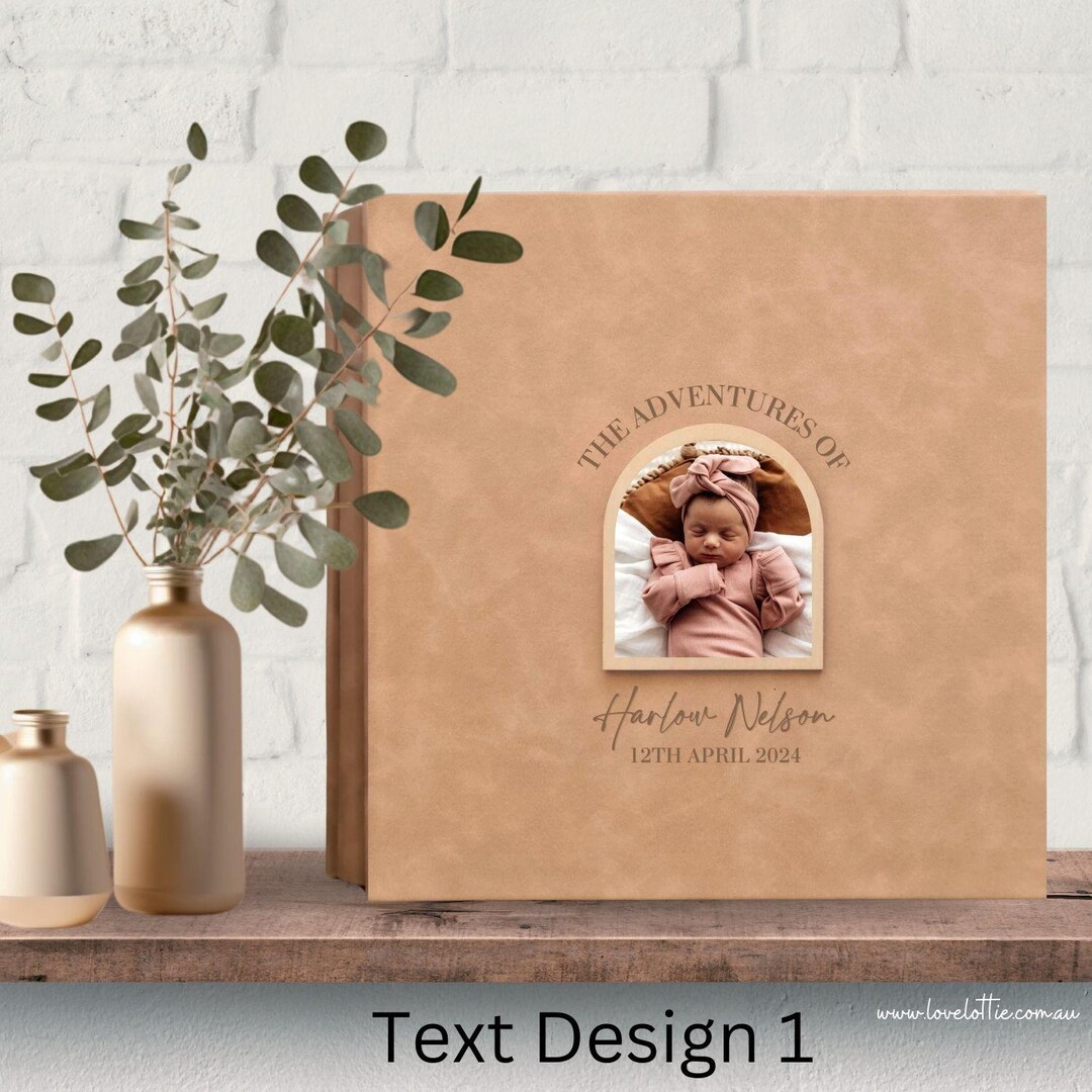 thumbnail image 2 of Office Desk Toy Teddy Bear Baby Memory Book - First 5 Years Keepsake With Pen Baby Milestone Journal 2 of 9