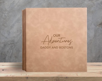 Personalized Dad Memory Book - Father Daughter Gift, Custom Father Son Journal, Dad Birthday Keepsake, Unique Memory Album for Dad