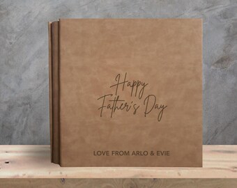 Personalised Memory Book - Father's Day Gift - Keepsake Book - Adventure Book - Scrapbook - Birthday Gift For Him - Grandad Gift