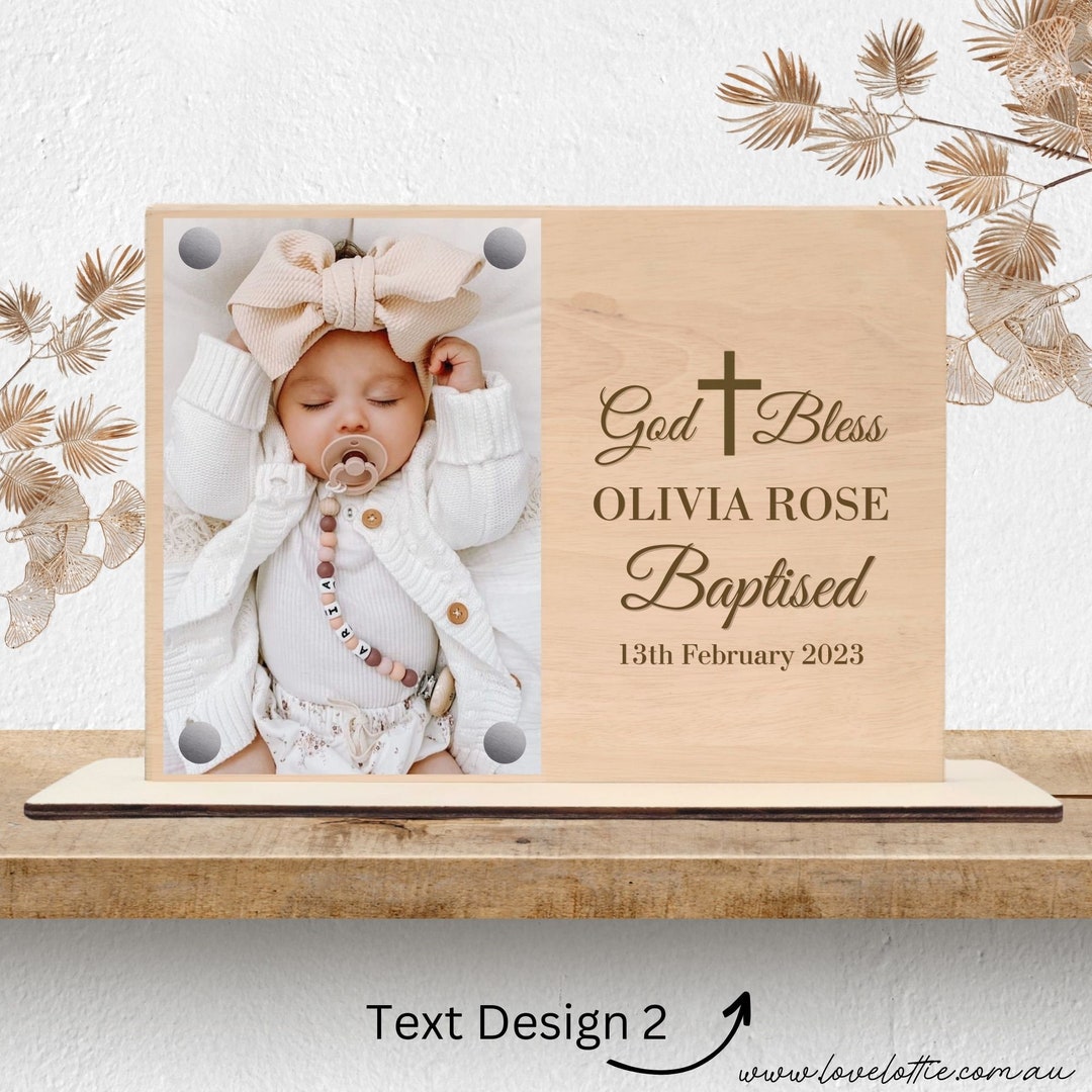 Personalised Baby Baptism Gift, Baptism Gifts for Godson, Christening Gift Goddaughter