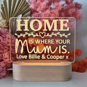 Gepersonaliseerde Moeders Dag Gift Plaque Licht