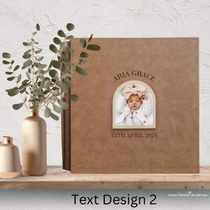 Traditional Book Baby Photo Album. Album for Newborn Gift, Photo Book for Toddler Gift, First Birthday Gift, Baby Girl Baby Boy Baby Shower