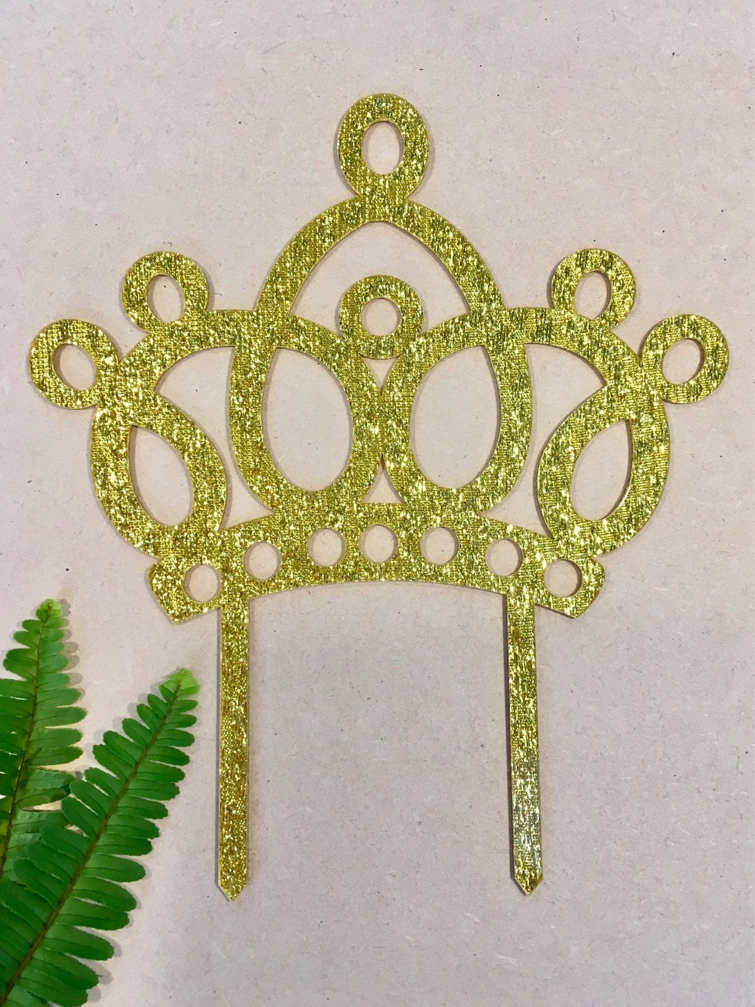 Princess Crown Tiara Gold Glitter Birthday Party Cake Topper - Etsy Canada