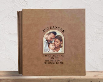 Personalised Dad Memory Book - Father Daughter Gift, Custom Father Son Journal, Dad Birthday Keepsake, Unique Memory Album for Dad