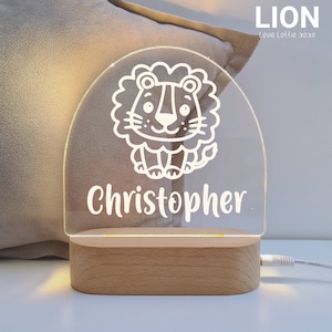 Personalised Night Light Baby Gift - Christmas Gift - Custom Name Nursery Decor Light - 1st Birthday Gift -  Baby boy gift - Baby Girl Gift