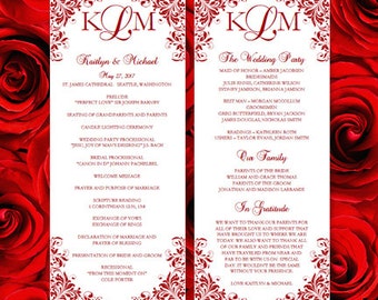 make wedding program etsy