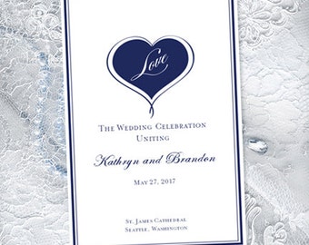 navy church programs etsy