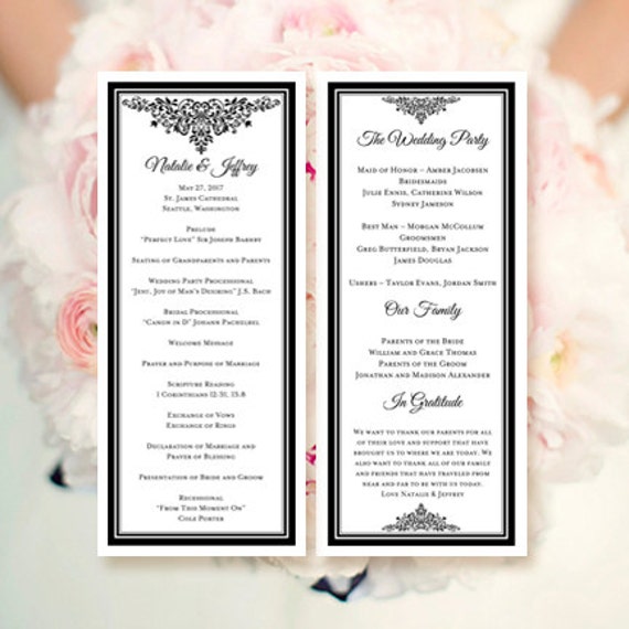 How To Make A Wedding Program Kahre Rsd7 Org