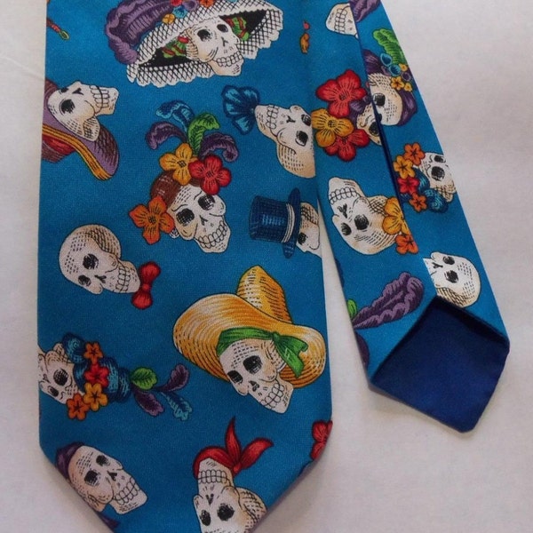 Folklorico Necktie - Blue