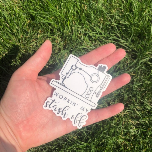 Sewing Machine Quilting Block Heartbeat Decal Sticker for Car Etsy