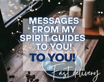 Può includere: Primo piano di una tazza di caffè con un piattino blu su un tavolo di legno. Il testo "MESSAGES FROM MY SPIRIT GUIDES TO YOU! TO YOU! Fast delivery" è visibile nell'immagine.
