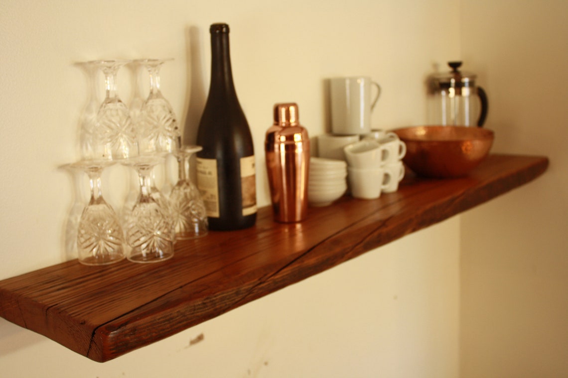 Floating Shelves Antique shelf 1 3/4 thick barn wood Etsy